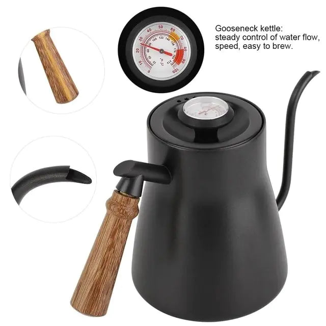 Coffee Dripper with Thermometer for Brewing