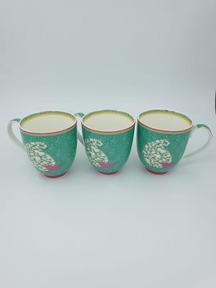 Gift Bird - Coffee Mug Blue x 6 Set-1
