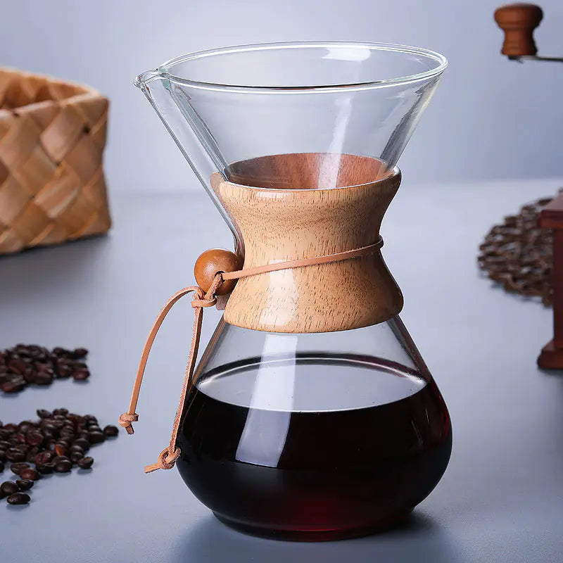 Italian Heat-Resistant Coffee Pot for Pour Over Brewing