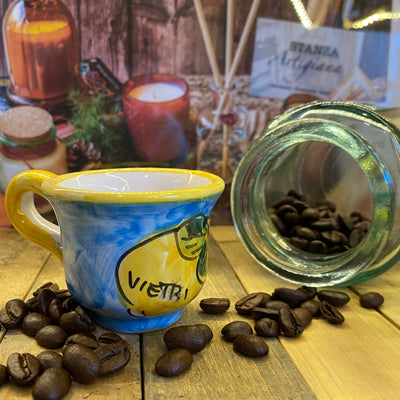 Amalfi Artistry: Handcrafted Italian Ceramic Espresso Cups with Mediterranean Flair and Lemon-Inspired Designs-0
