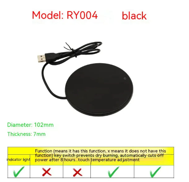 Coffee Warmer, Heated Coffee Insulation Coaster