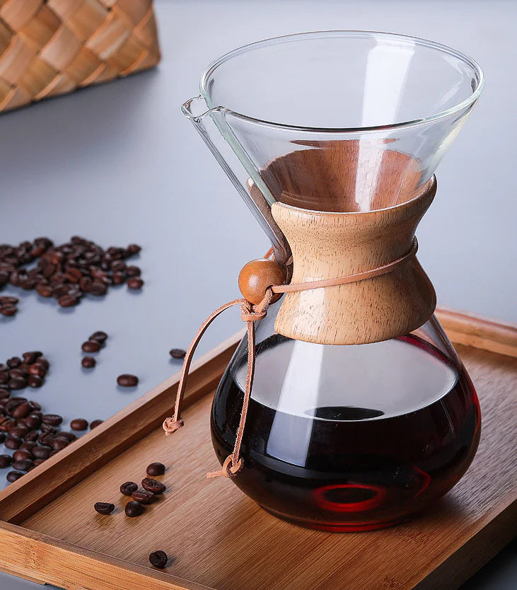 Italian Heat-Resistant Coffee Pot for Pour Over Brewing