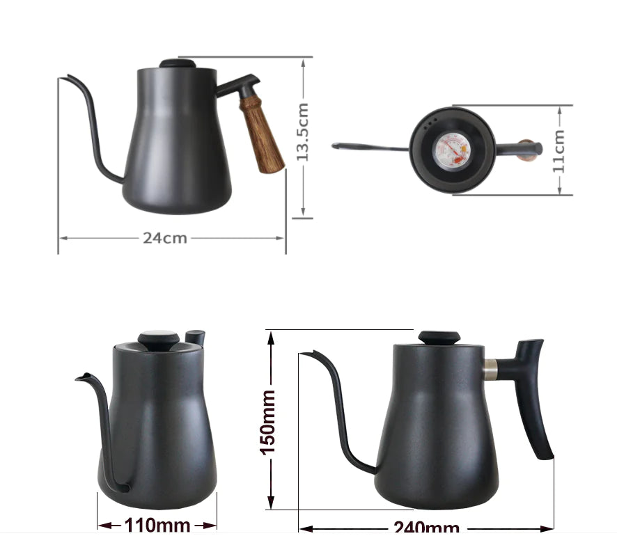 Coffee Dripper with Thermometer for Brewing
